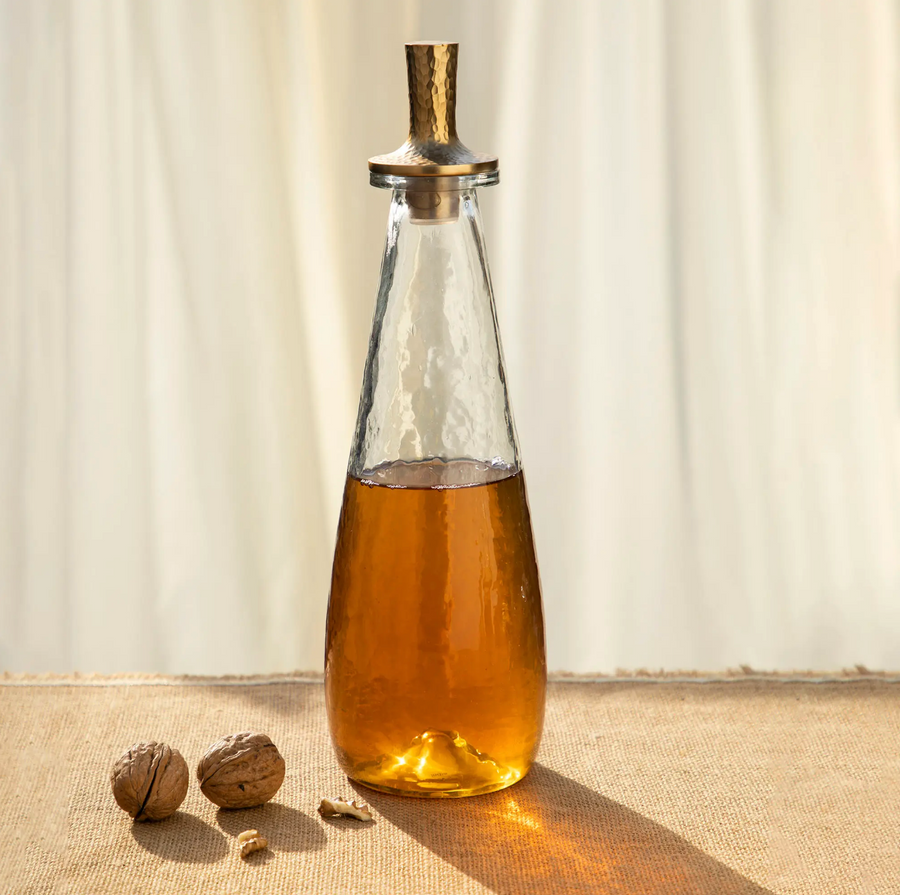 Hammered Decanter Tall