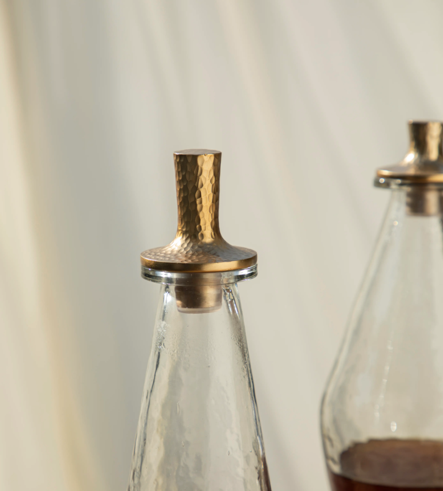 Hammered Decanter Tall