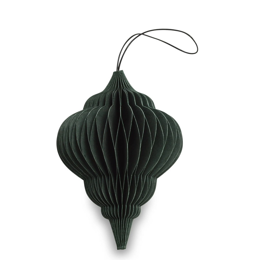 Jewel folded ornament, Forest Green