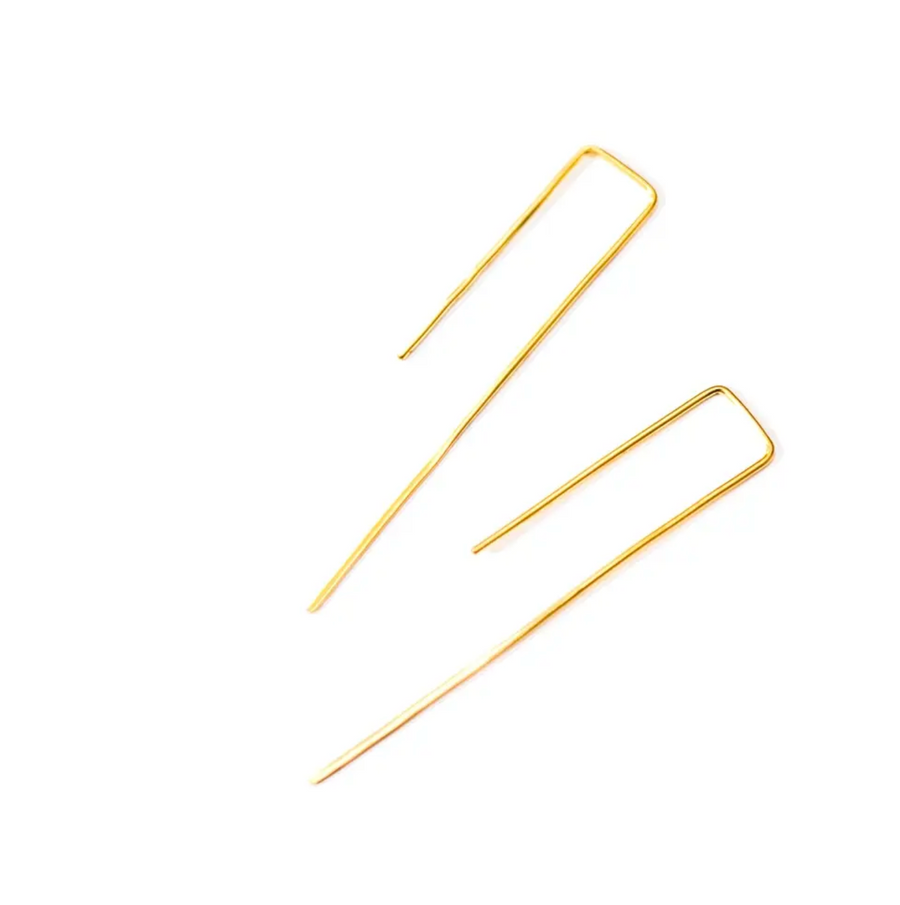 Brass Thread Earrings