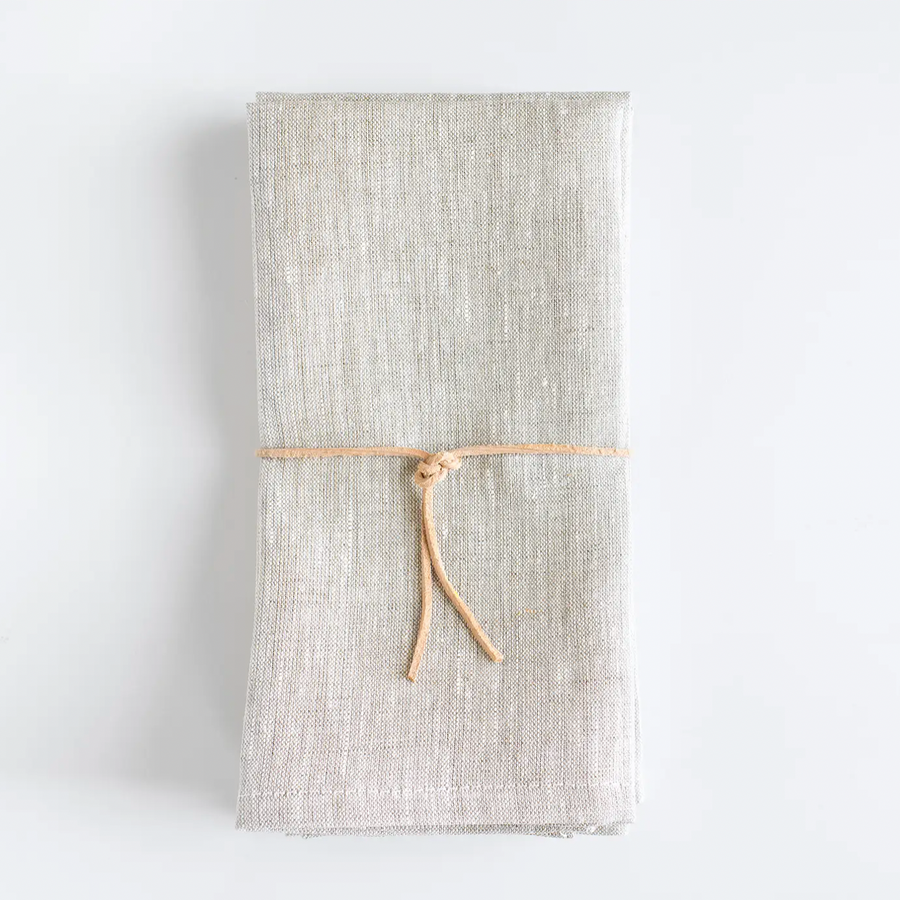 OATMEAL linen Heirloom Napkins / Set of 4