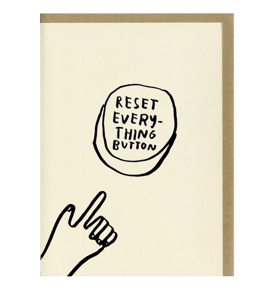Reset Button Greeting Card