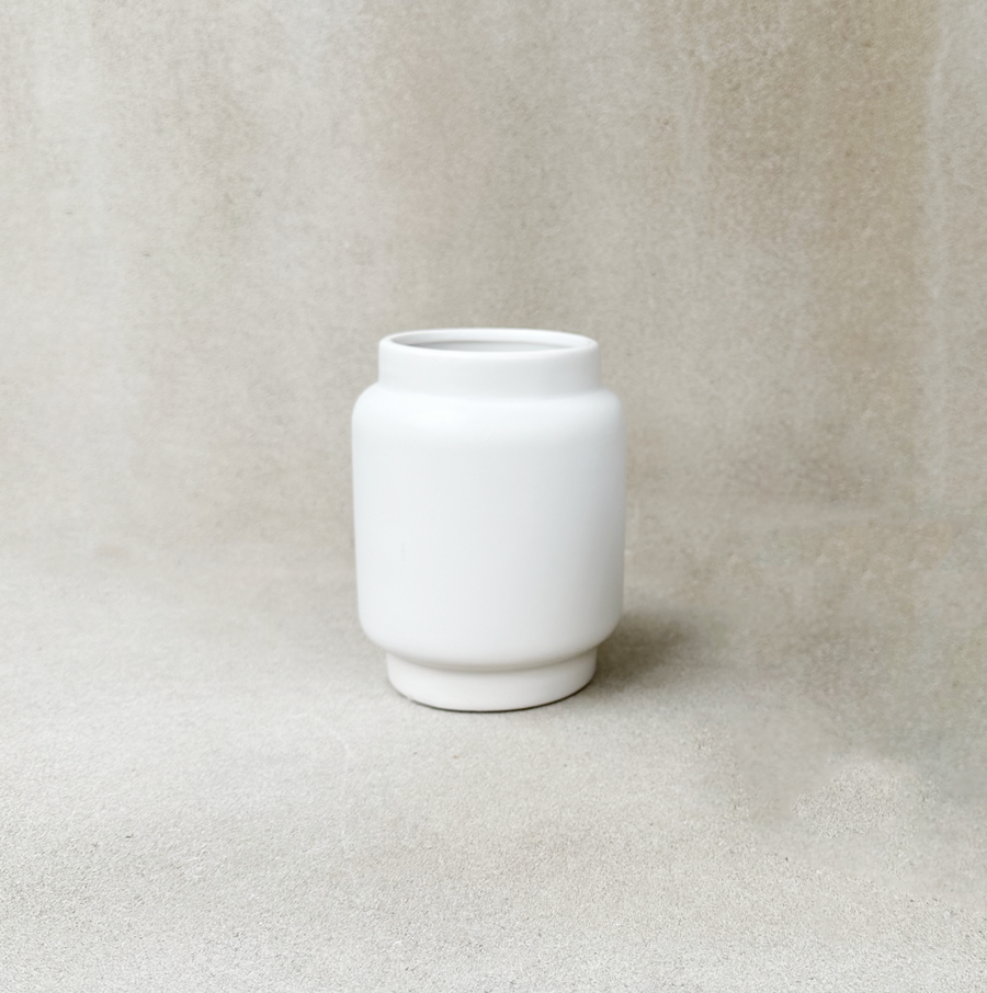 Milk White Ceramic Lego Vase