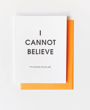 Cannot Believe greeting Card