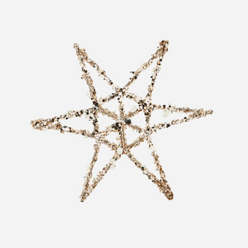Champagne Gold Star Ornament