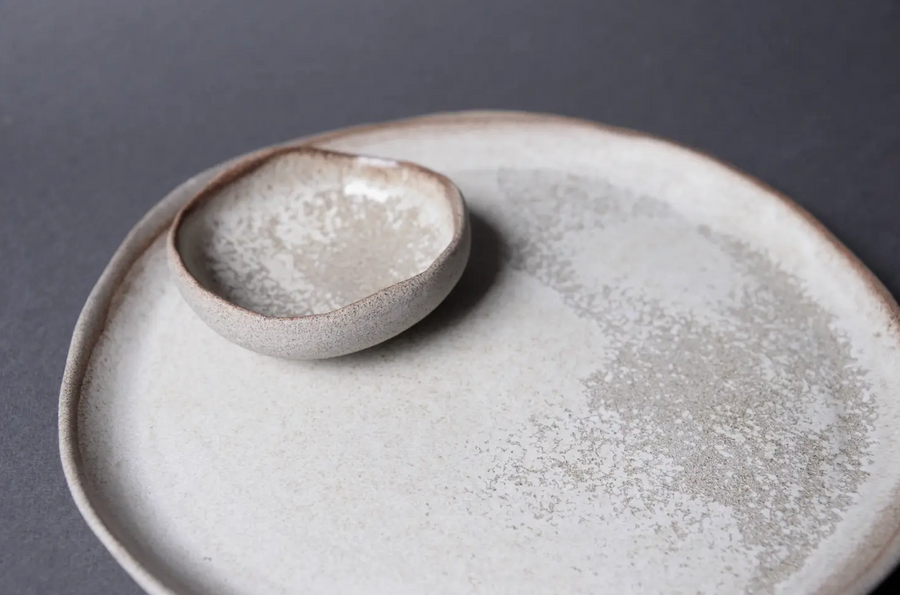 Laima Dune Stoneware Low Bowl