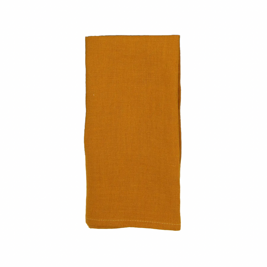Linen Napkins Peachy Cinnamon / Set of 2