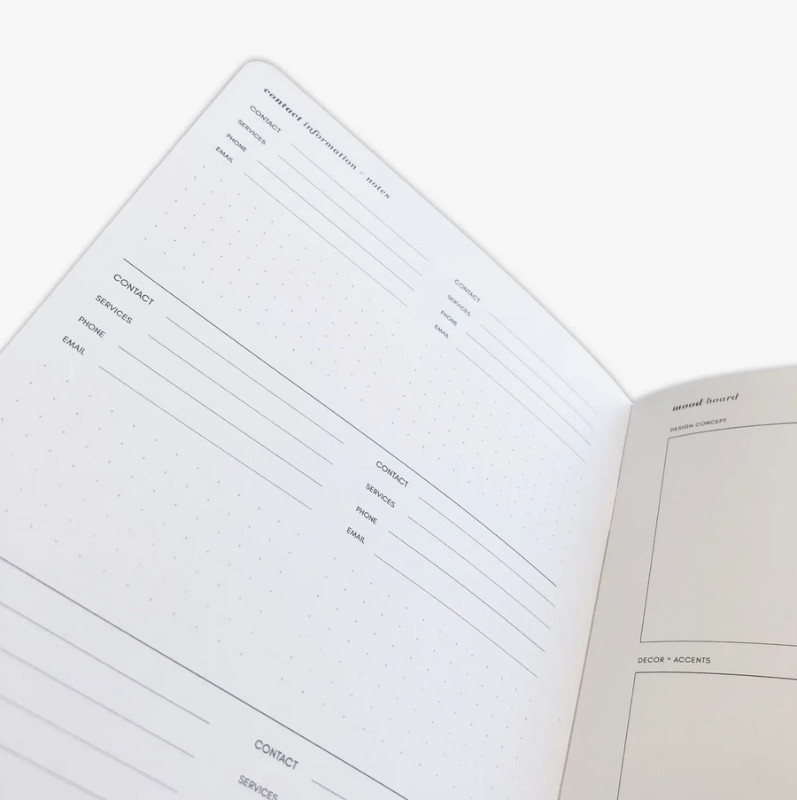 Home Refresh + Renovation Notebook