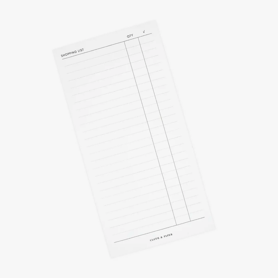 Shopping List Notepad