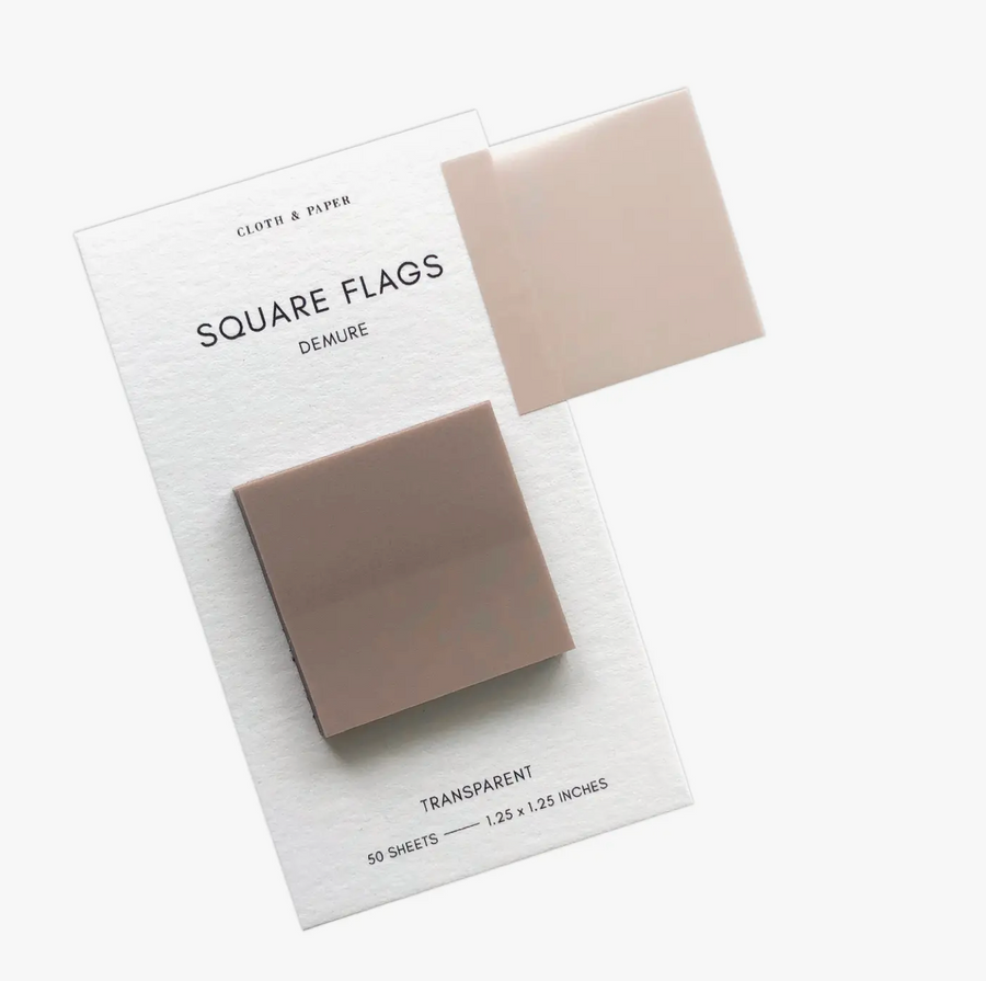 Square Transparent Page Flags
