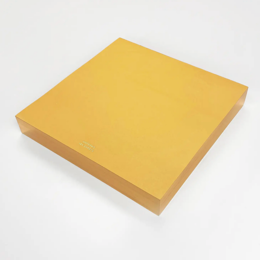 Large Square Yellow with Gilded Edge Pad