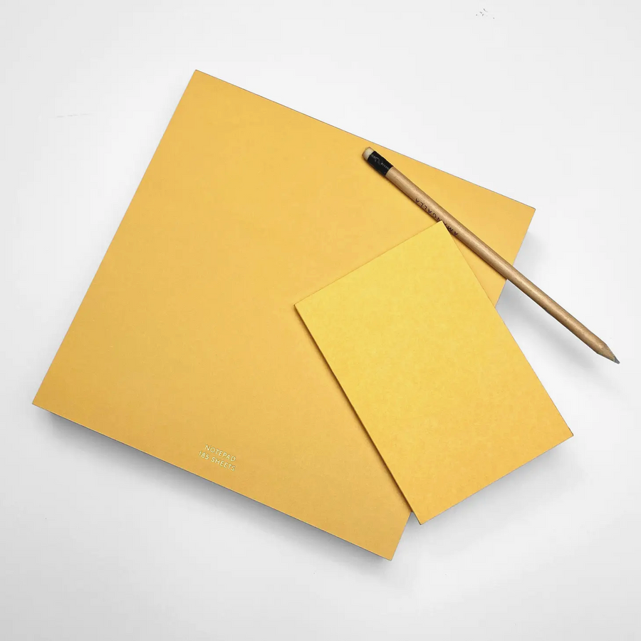Large Square Yellow with Gilded Edge Pad