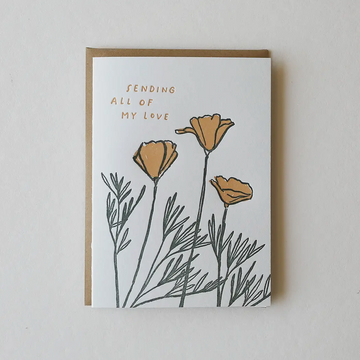 Poppies Love Greeting Card