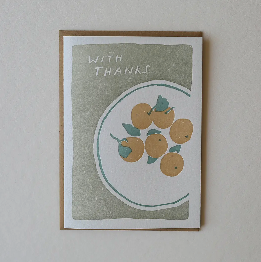 With Thanks Greeting Card