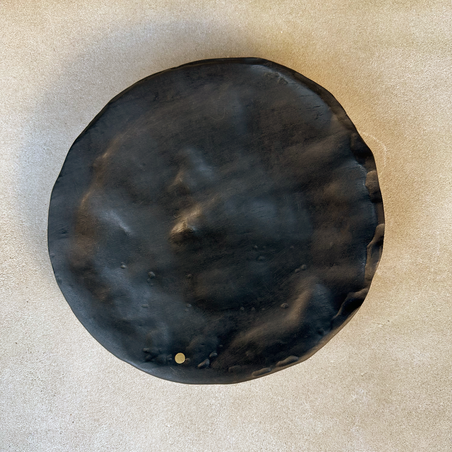 CN Charred Maple Thick Round Tray