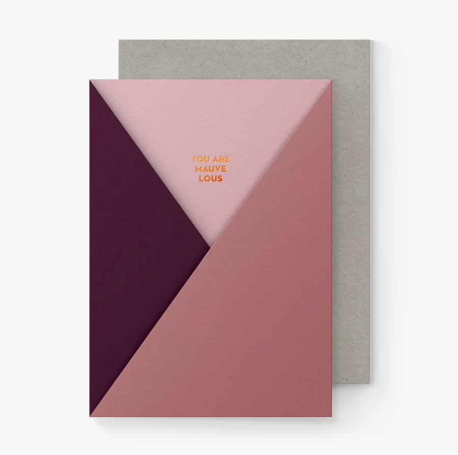 Mauvelous Pocket Greeting Card