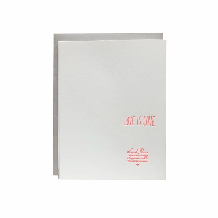 Hands Holding Heart Letterpress Card