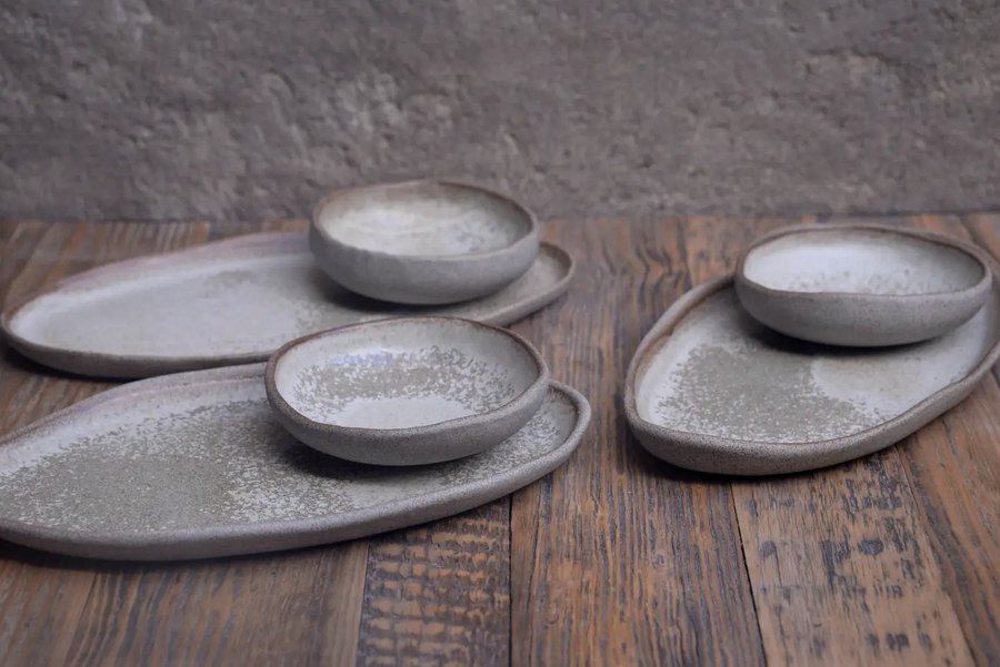 Laima Stone Elongated Classic Oval Plate