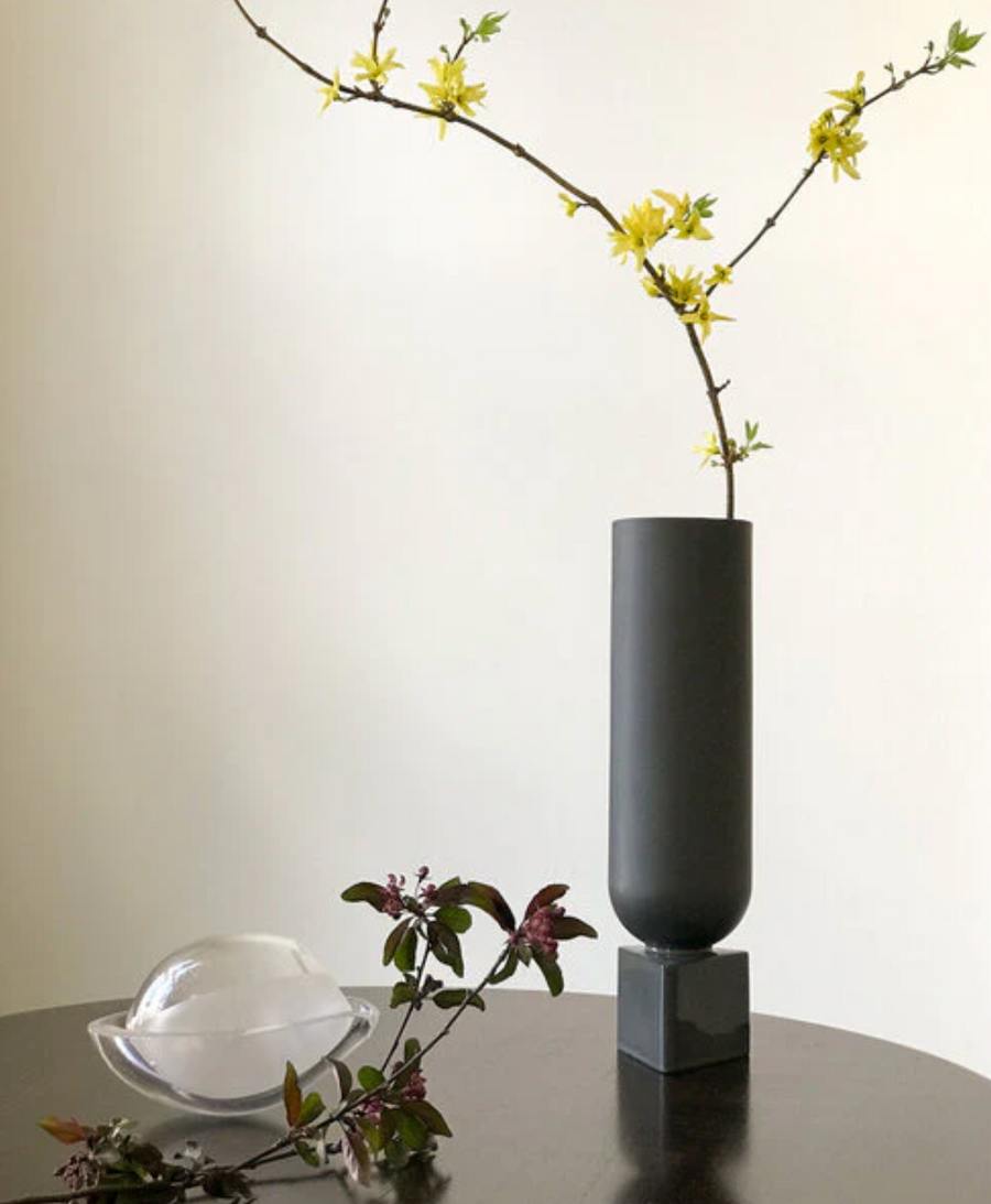TAVA Hematite Ceramic Vase