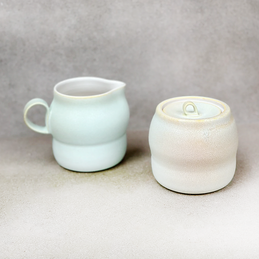 This Quiet Cream and Sugar Set/2 / Lichen