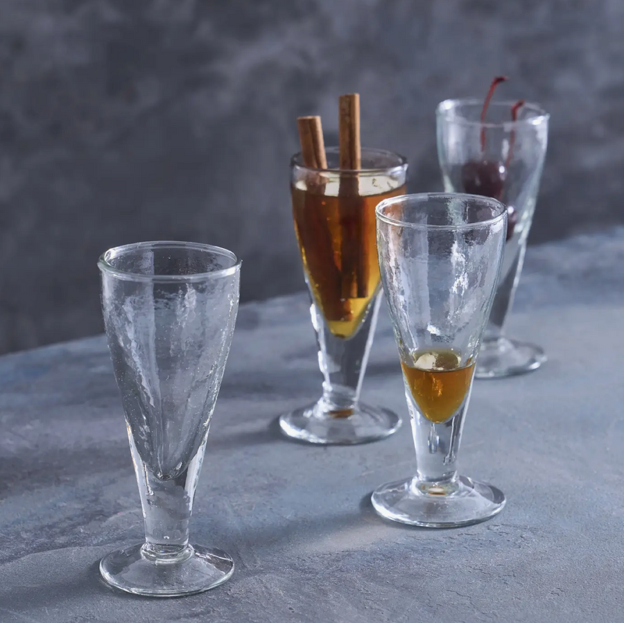Pebbled Footed Aperitif Glass