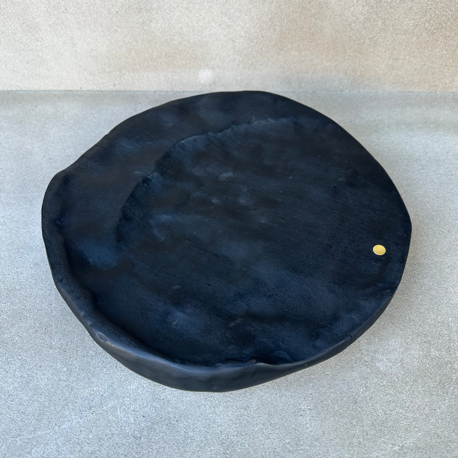 CN Charred Maple Round Tray