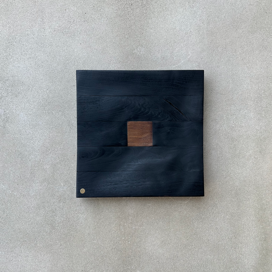 CN Charred Square in Square Tray