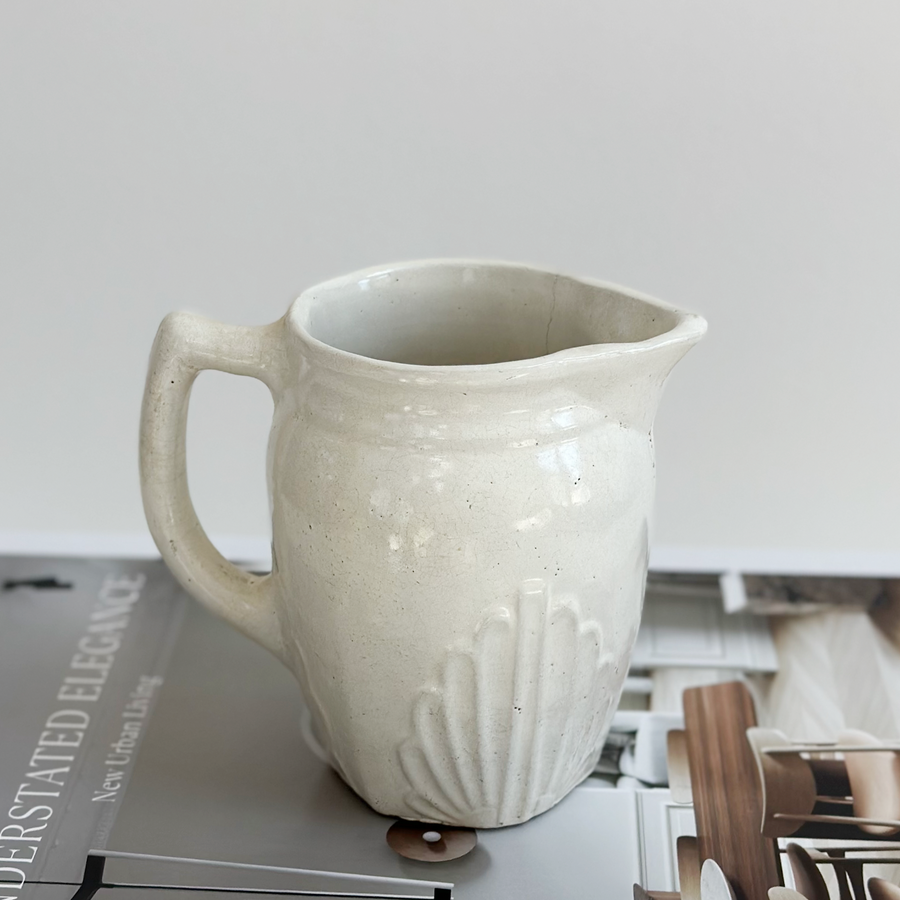 Vintage Art Deco Stoneware Pitcher