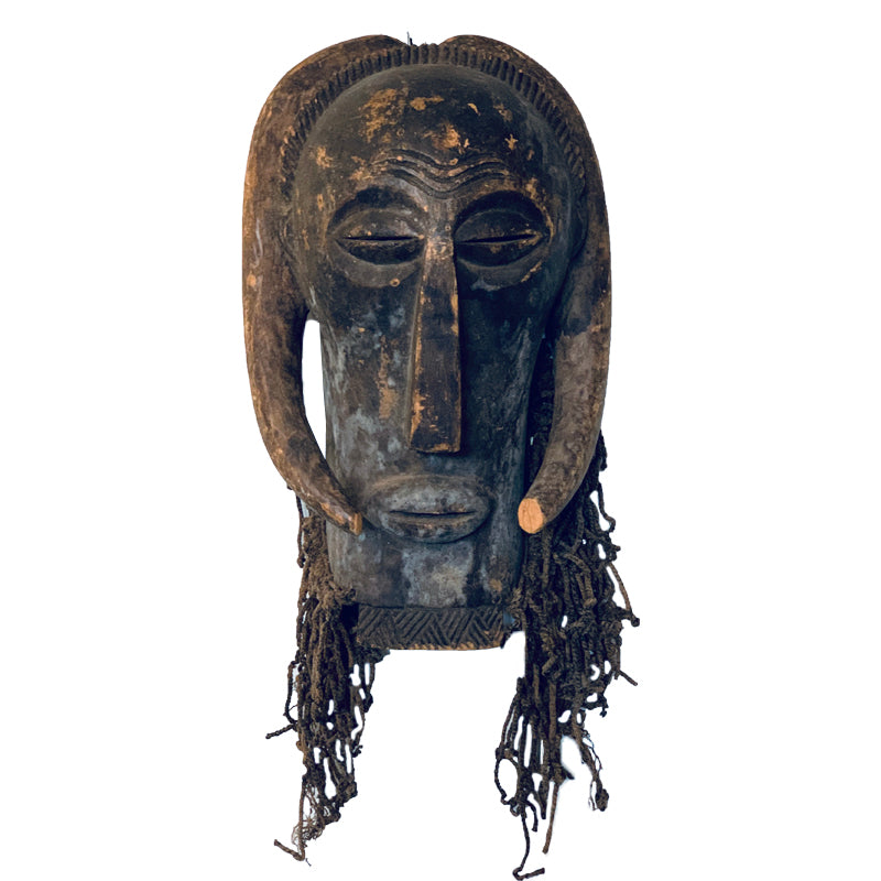 African Vintage Mask / Braided