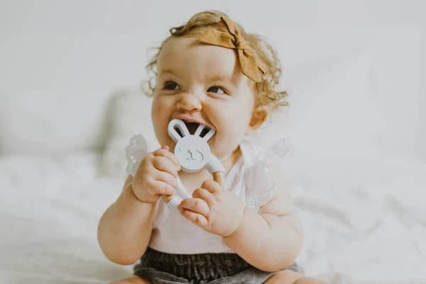 Bunny Silicone + Wood Teether